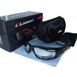 Męskie okulary Lozano słoneczne filtry UV400 polaryzacja zestaw